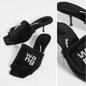 Alexander Wang Jessie Padded Logo Sandals size 38